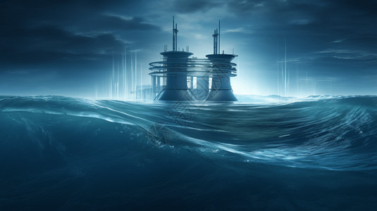 海洋新能源发电站图片