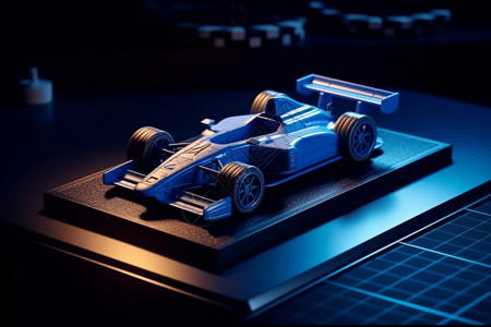 桌子上的氢动力赛车模型图片