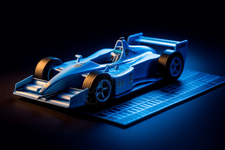 氢动力赛车粘土模型背景图片