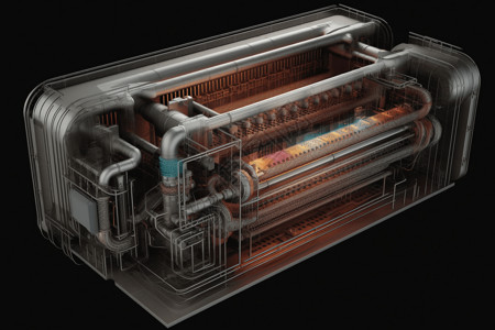 热能交换系统的内部原理高清图片