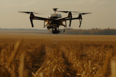 热像仪无人机检测农作物健康问题设计图片