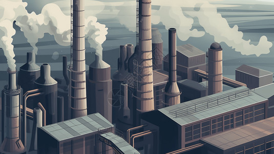 工业工厂插图图片