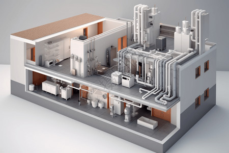 地热能供暖系统背景图片