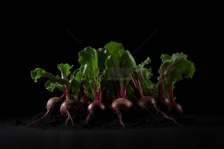 甜菜根植物特写图图片