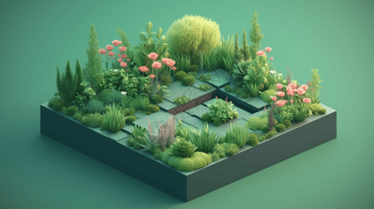 个园植物风景中草药植物种植设计图片