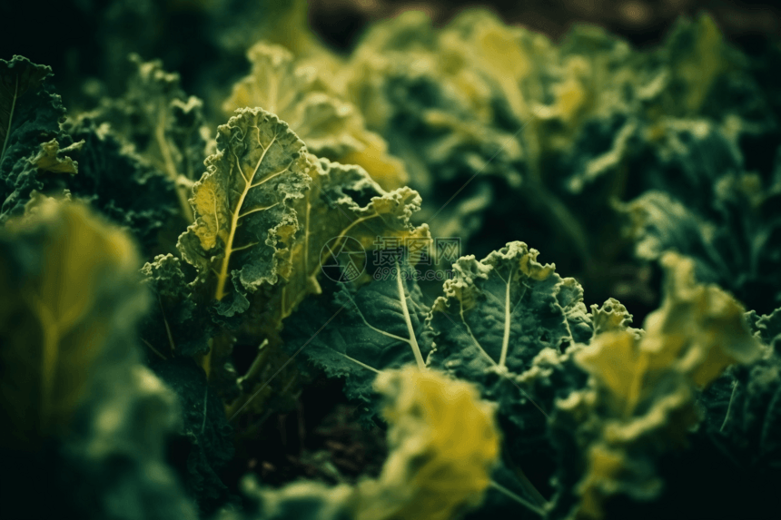 蔬菜种植园特写图图片