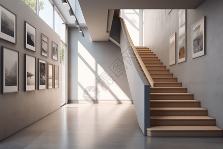 美术馆的楼梯图片