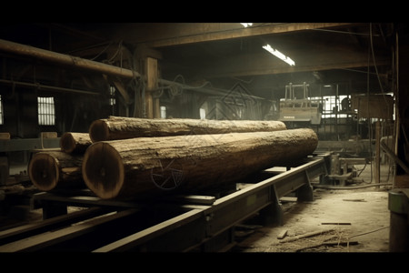 现代化木材加工厂图片