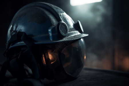 煤矿工人的安全帽图片