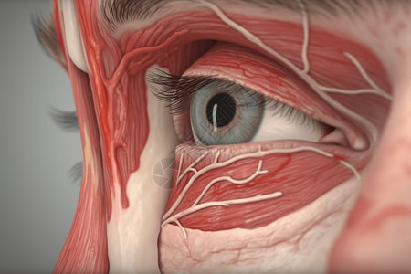眼睛的附属器官高清图片