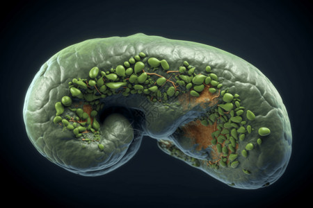 植物器官3D渲染胆囊设计图片