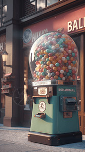 经典的泡泡糖机图片