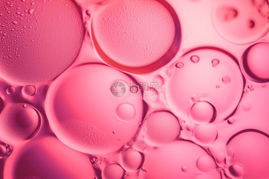 粉色抽象气泡纹理图片