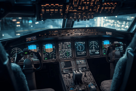 自动化飞机驾驶舱图片
