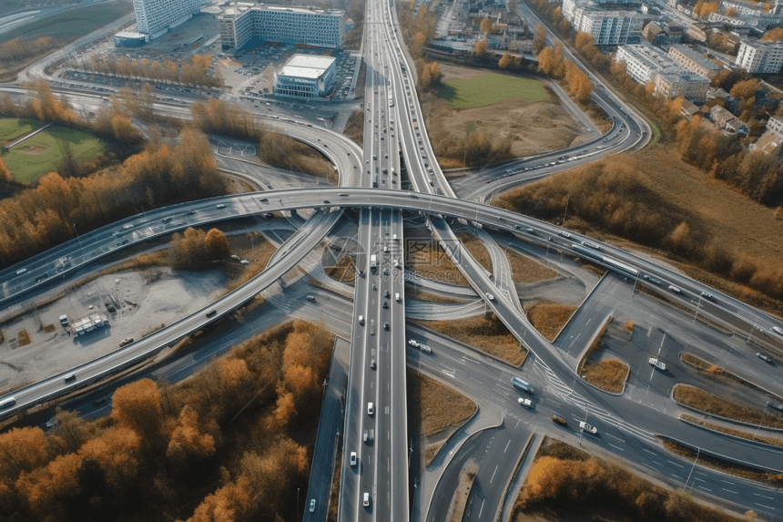 高速公路上的汽车图片