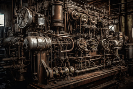 工业复杂的机械图片