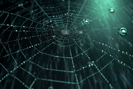 密密麻麻的数字蜘蛛网背景图片