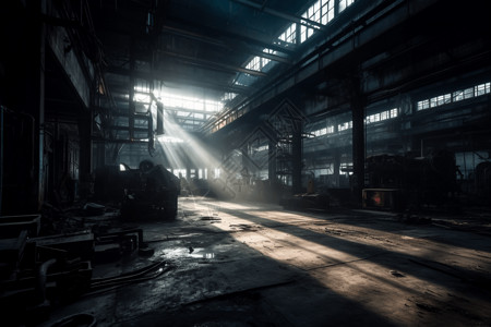 机械制造工厂内部场景图片