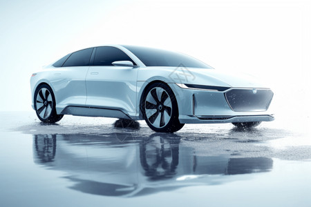 科技感新能源汽车展示背景图片