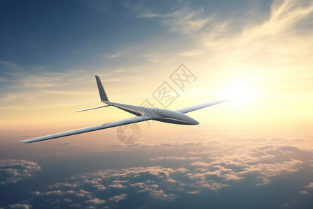 3D飞机模型天空飞行图片