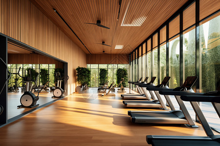 健身房有氧运动健身房内部设计图片