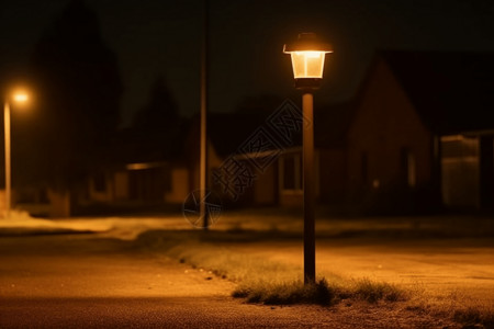 太阳能路灯夜景用太阳能路灯照明背景