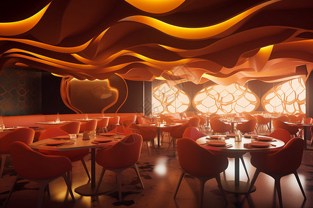 餐厅用餐区的精致设计设计图片