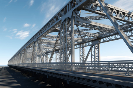 城市悬臂桥施工图高清图片