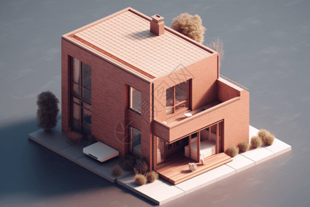 极简房屋模型图片