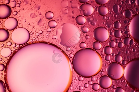 发光的粉红色气泡背景图片
