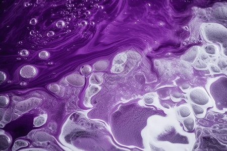 抽象紫色的泡沫图片