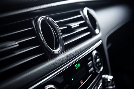 权限设置现代汽车空调系统特写背景