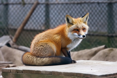 动物园里的小狐狸图片