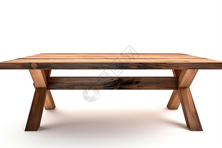 白色木桌一张长形的木桌插画