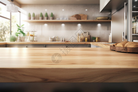 木制走道整洁的厨房设计图片