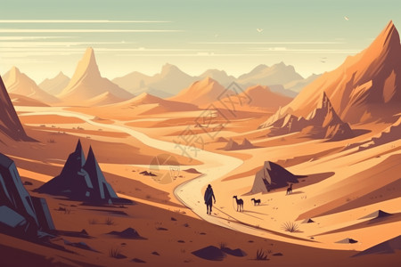 沙漠的探险图片
