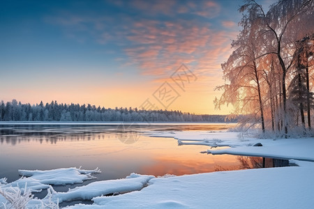 冬季的唯美风景图片