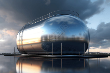工业气体氢罐概念图设计图片
