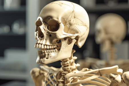 3D人体模型骨骼3D模型背景