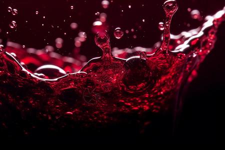 扎品抽象飞溅的红酒设计图片