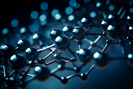 3D分子结构图背景图片