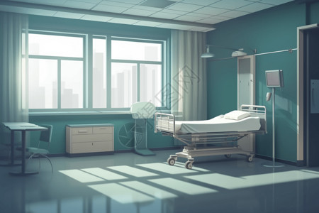 医院的病房背景图片