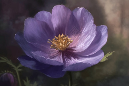 蓝色色花朵紫罗兰色花朵的特写镜头设计图片
