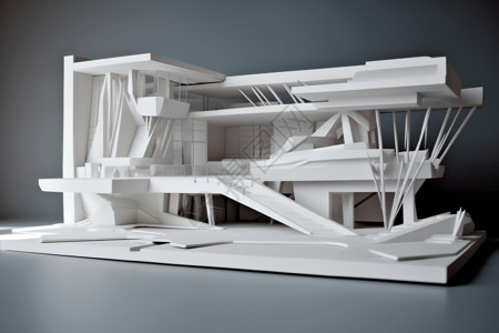 别墅家居外部3D概念图图片