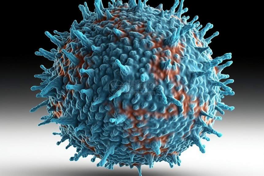 病毒细胞场景图片