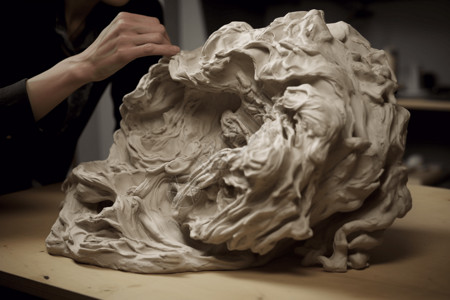 雕塑家泥塑创作工厂3D泥塑设计图片
