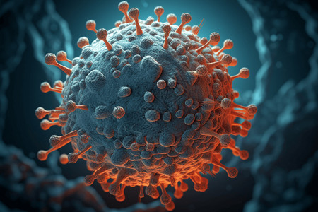 球形病毒细胞图片