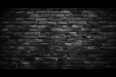 现代黑色的砖墙背景图片
