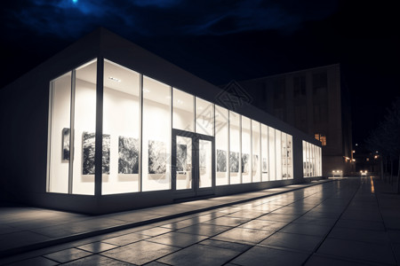 现代美术馆外立面设计图片