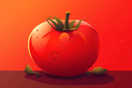 可口的番茄背景图片